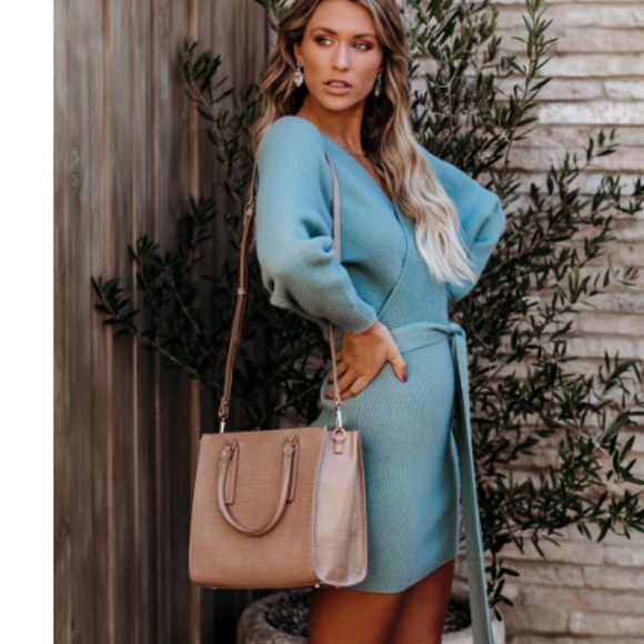 SELMA Drape Knit Dress - Picture 5 of 8